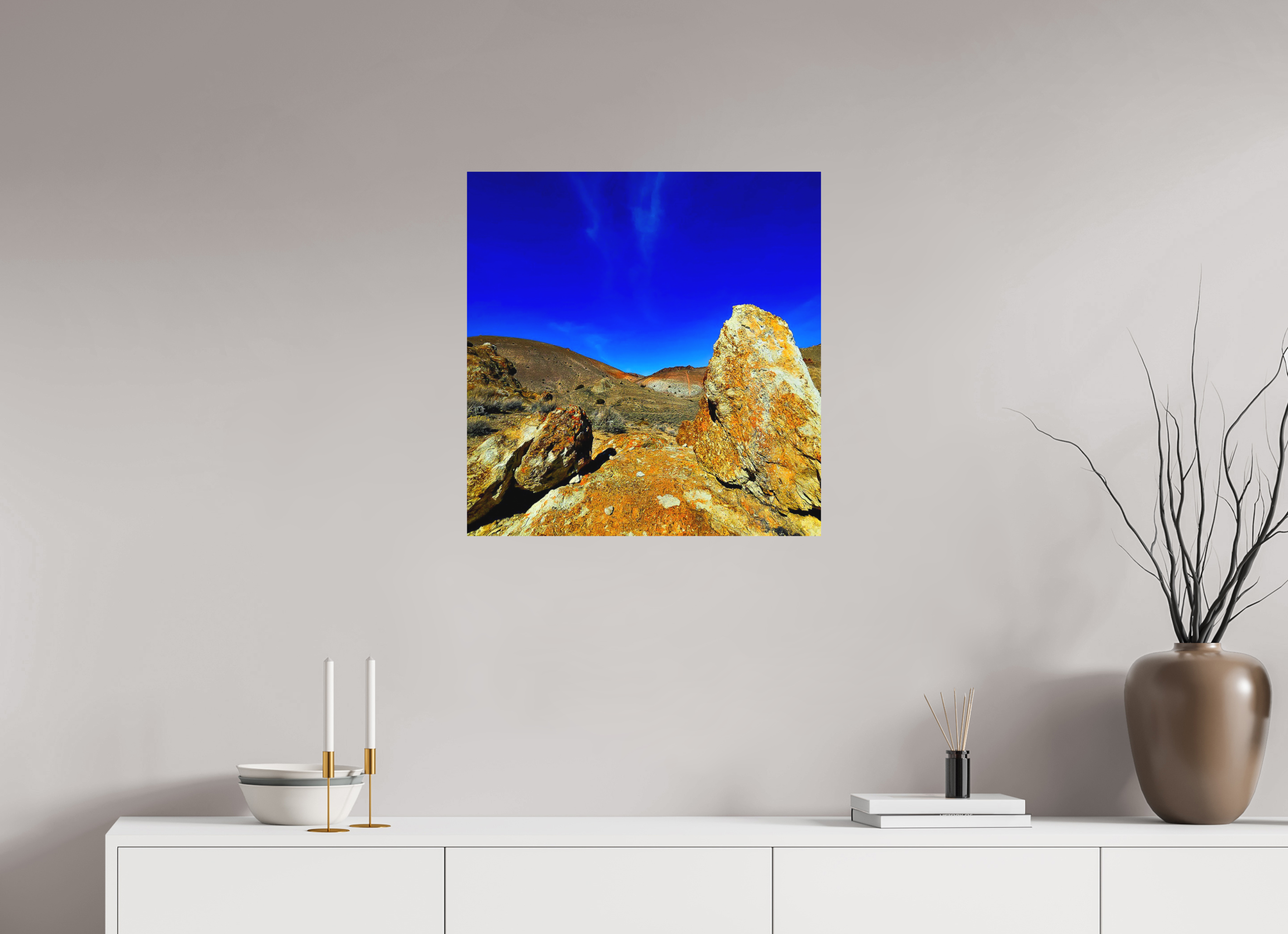 24 x 24.7″, Matte Fuji Crystal DP Photo Print Burnt Orange Rock