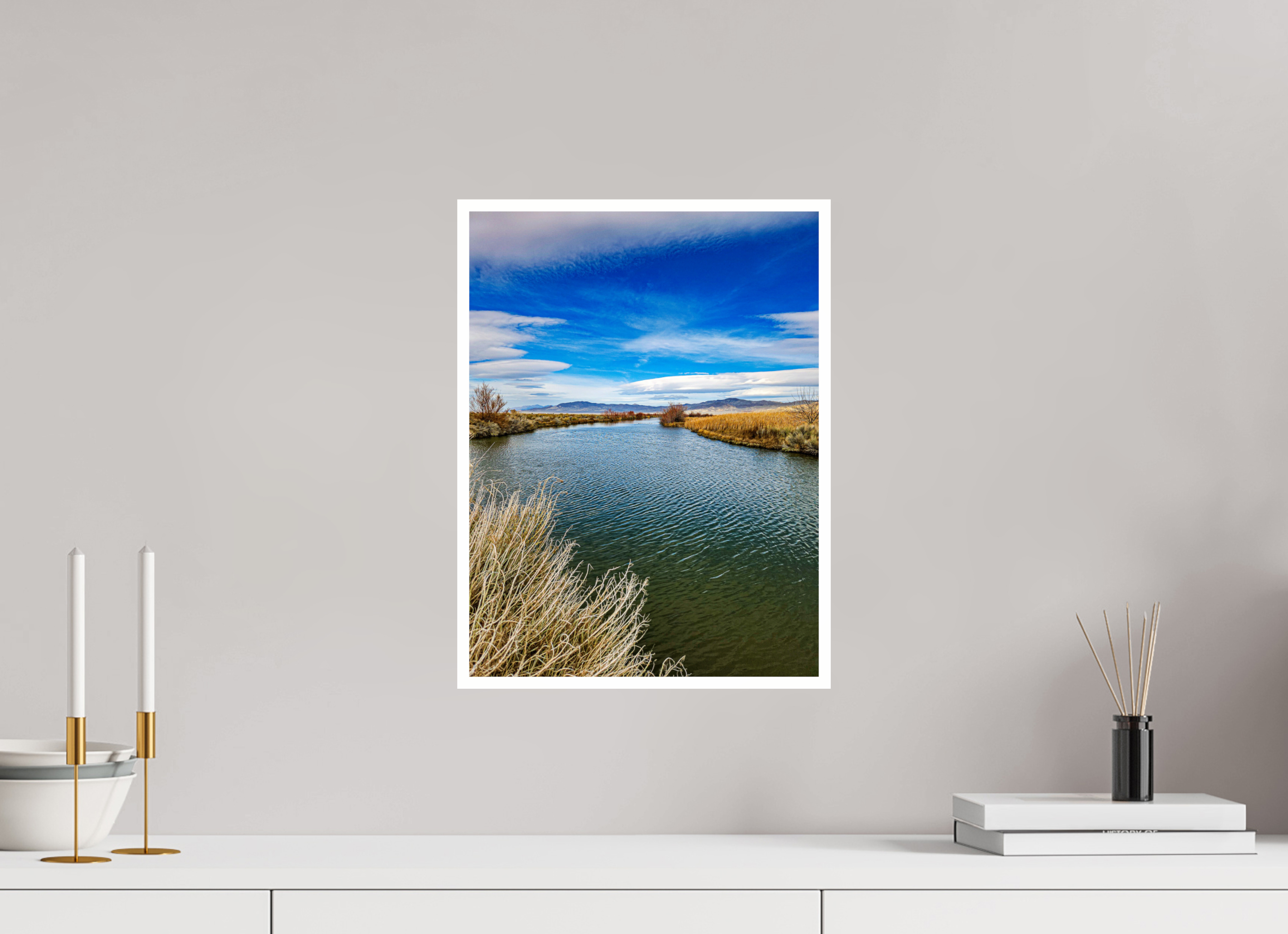 12 x 16″, 1A Photo Print Under Acrylic Glass Humboldt Calm Creek