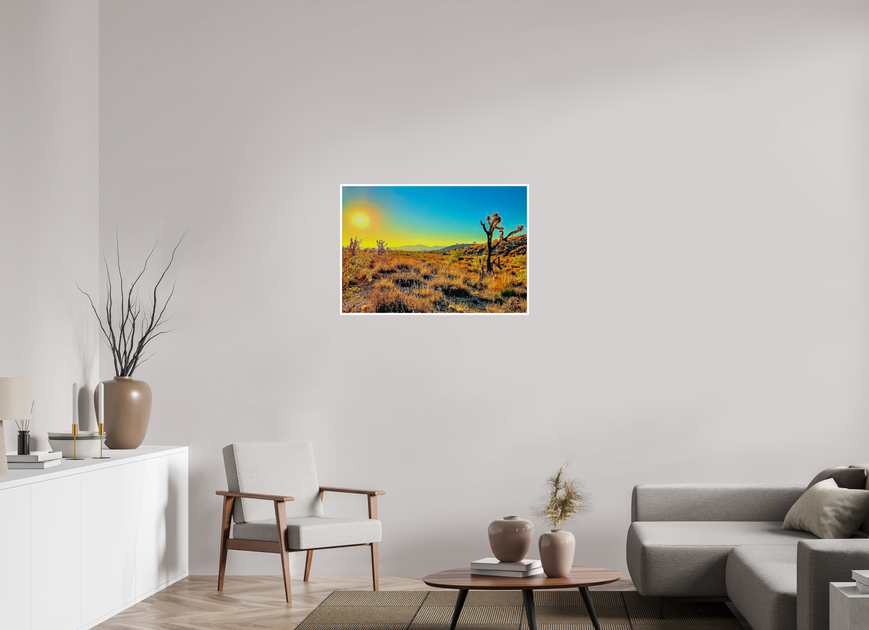 35 x 24″, 1A Photo Print On Fuji Crystal DP II Joshua Tree Sunrise