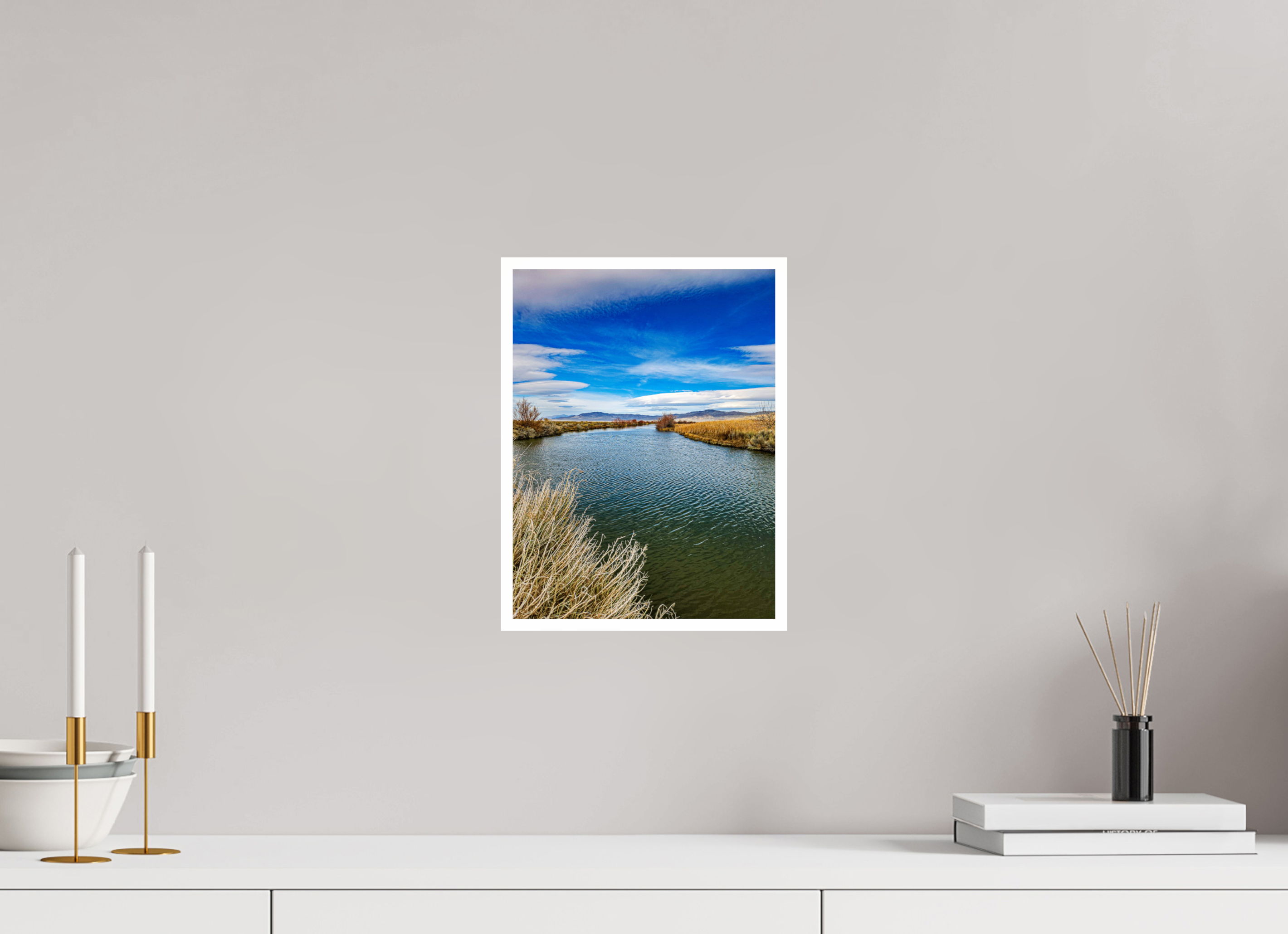 9 x 12″, 1A Photo Print Under Acrylic Glass Humboldt Calm Creek