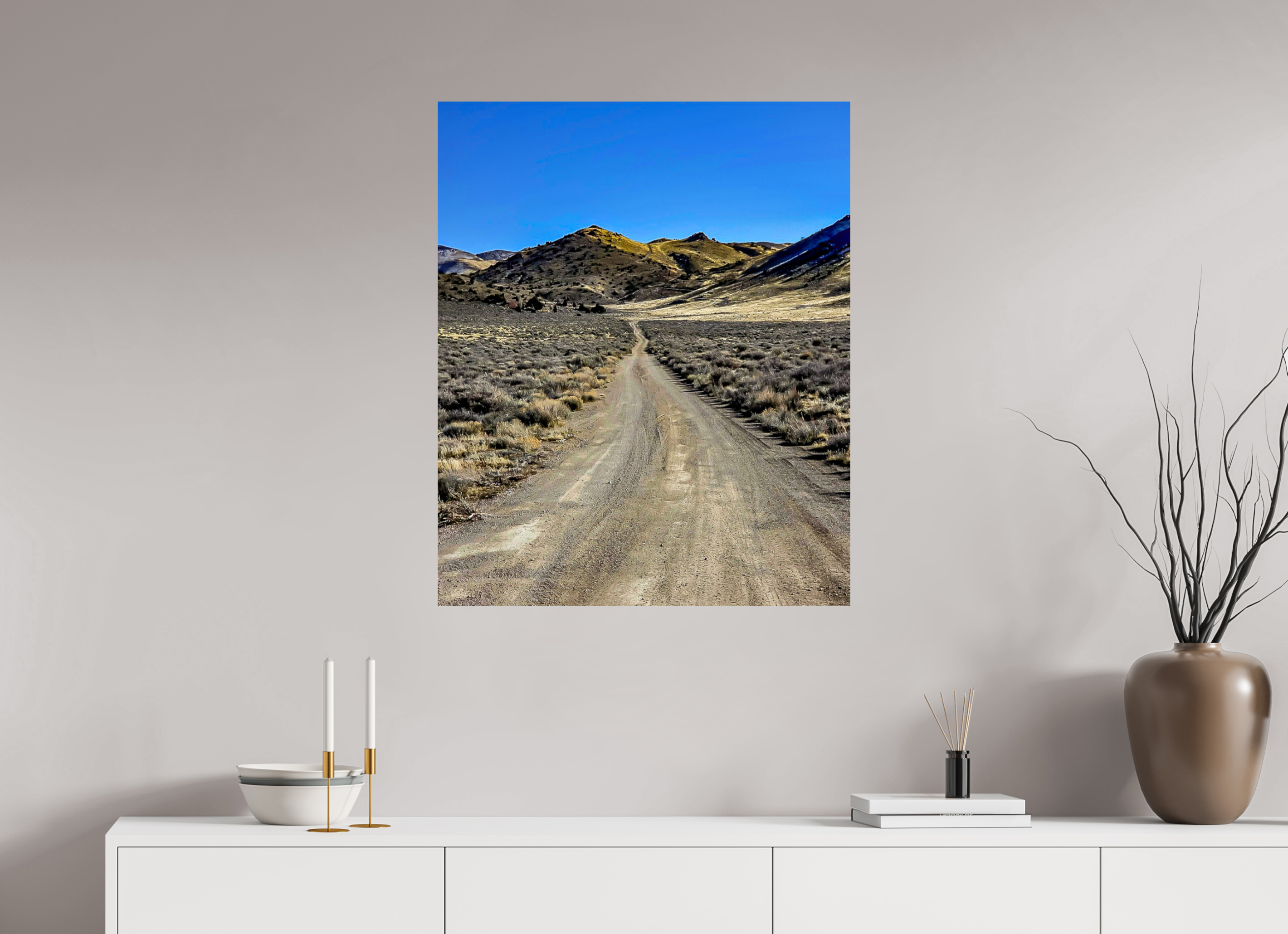 28 x 34.3″, Glossy Fuji Crystal DP Photo Print Smooth Sky Road