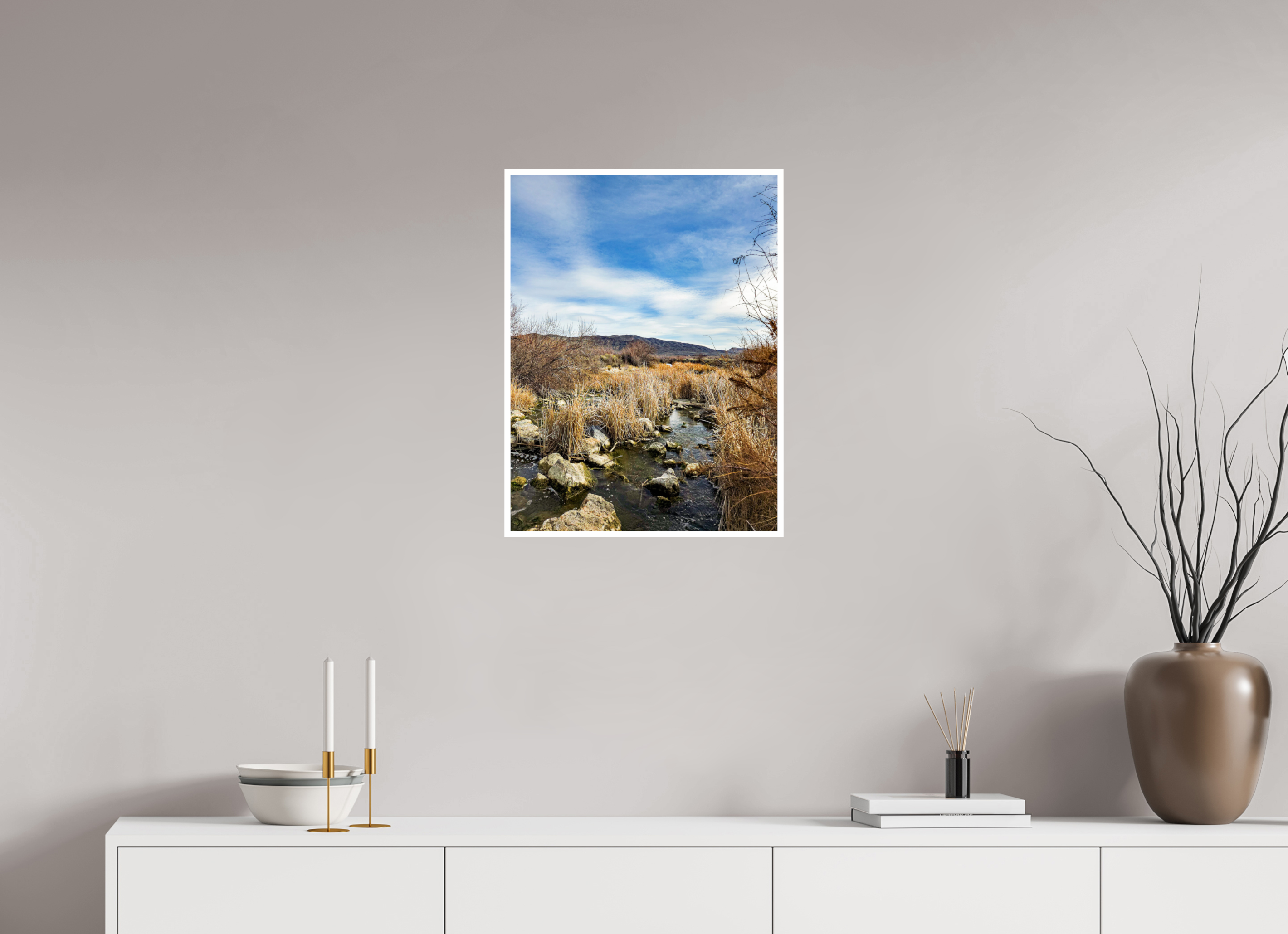 18 x 24″, 1A Photo Print Under Acrylic Glass Humboldt Rocky Creek