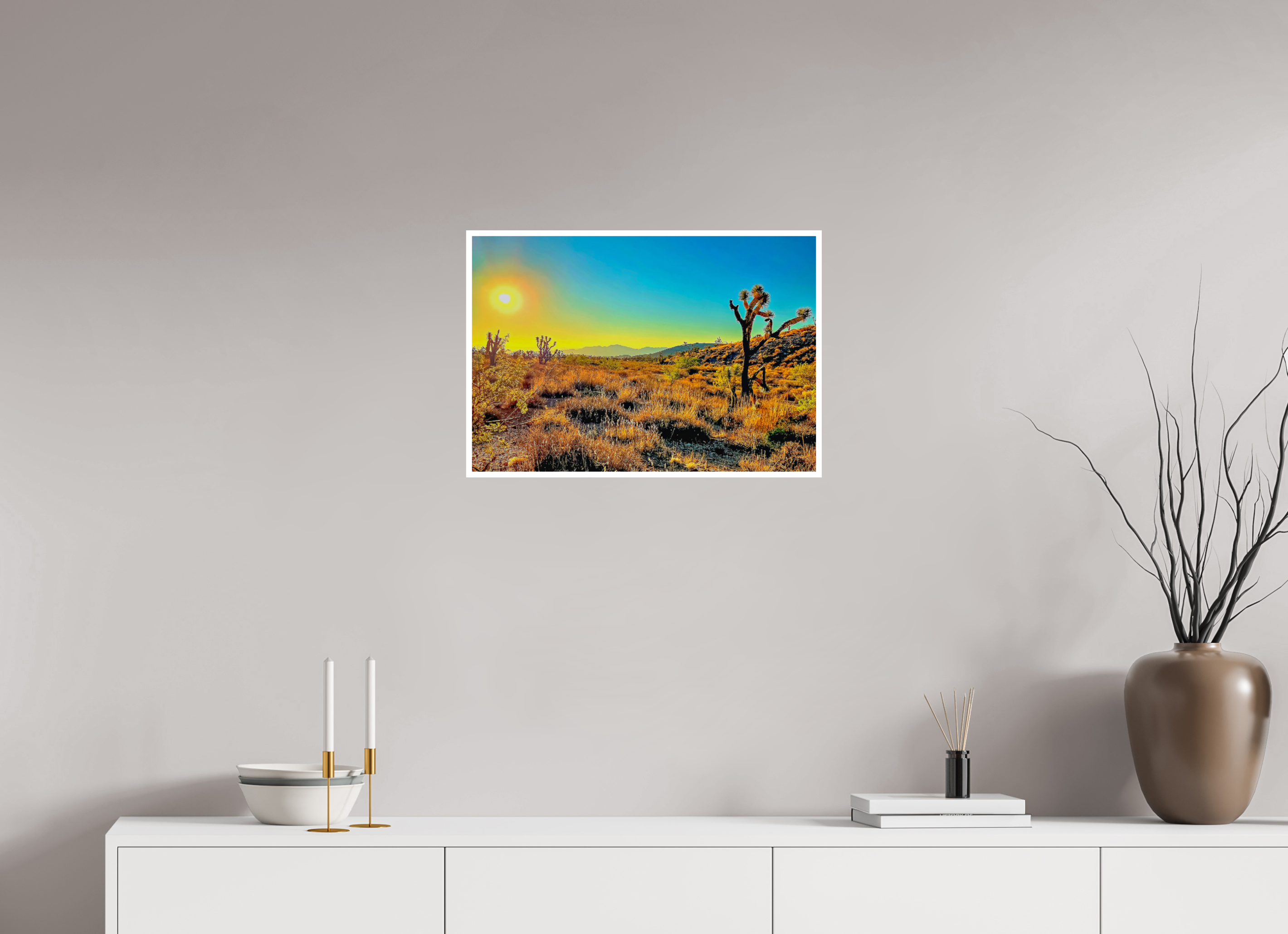 23.3 x 16″, 1A Photo Print On Fuji Crystal DP II Joshua Tree Sunrise