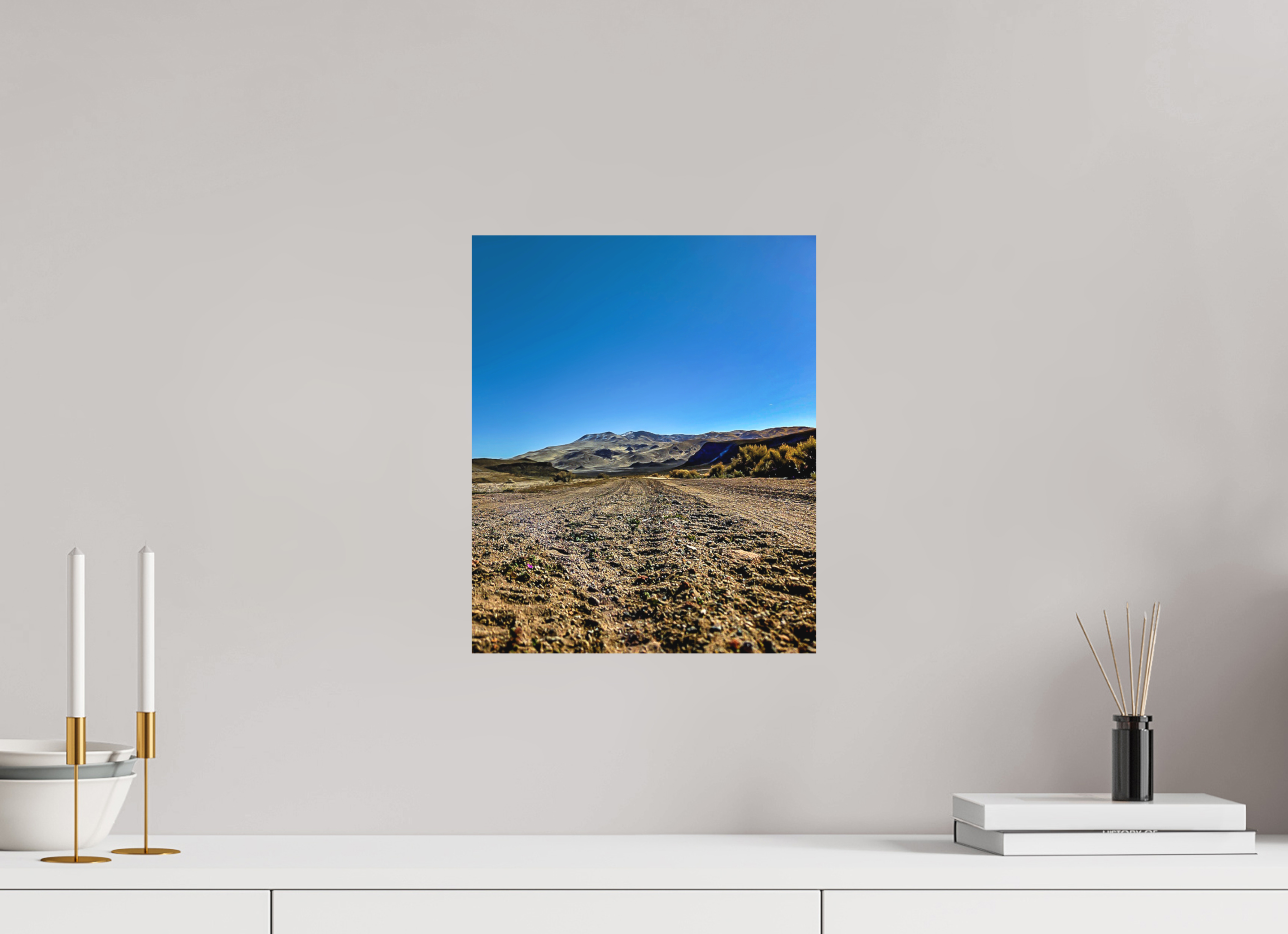 12 x 14.6″, Matte Fuji Crystal DP Photo Print Dirt Road Hills