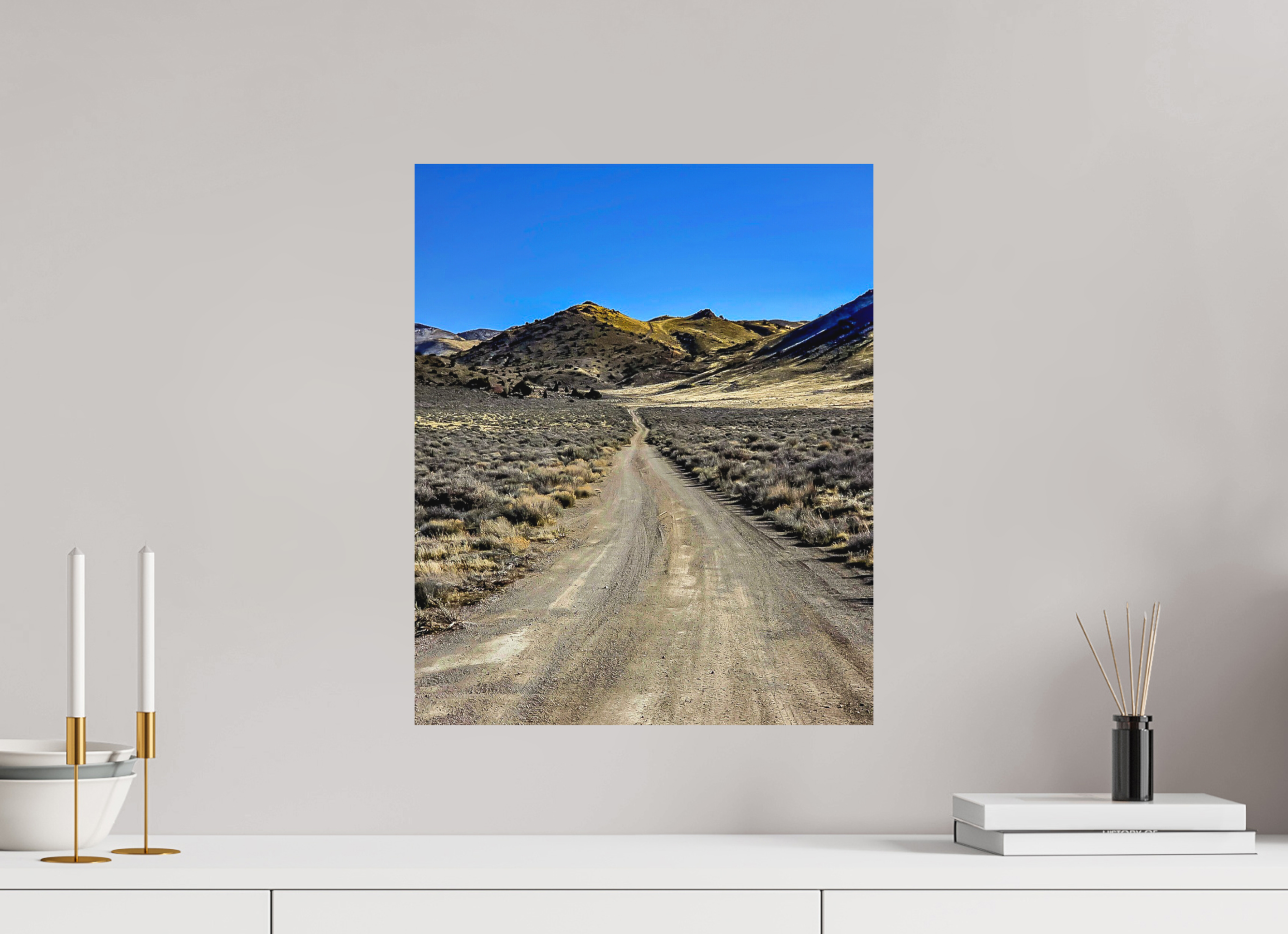 16 x 19.6″, Matte Fuji Crystal DP Photo Print Smooth Sky Road