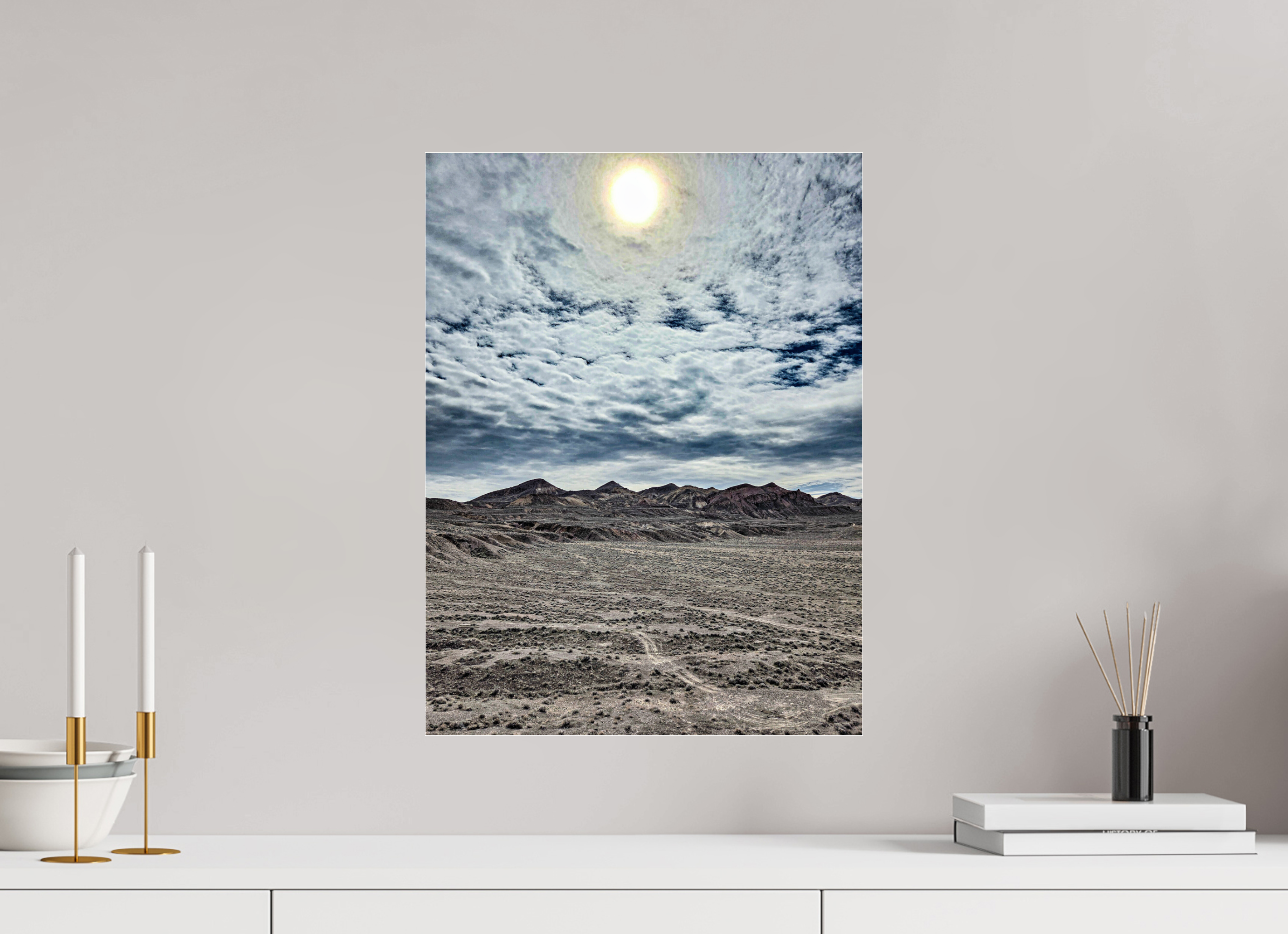 15 x 20″, Acrylic Glass Photo Print Painted Clouds