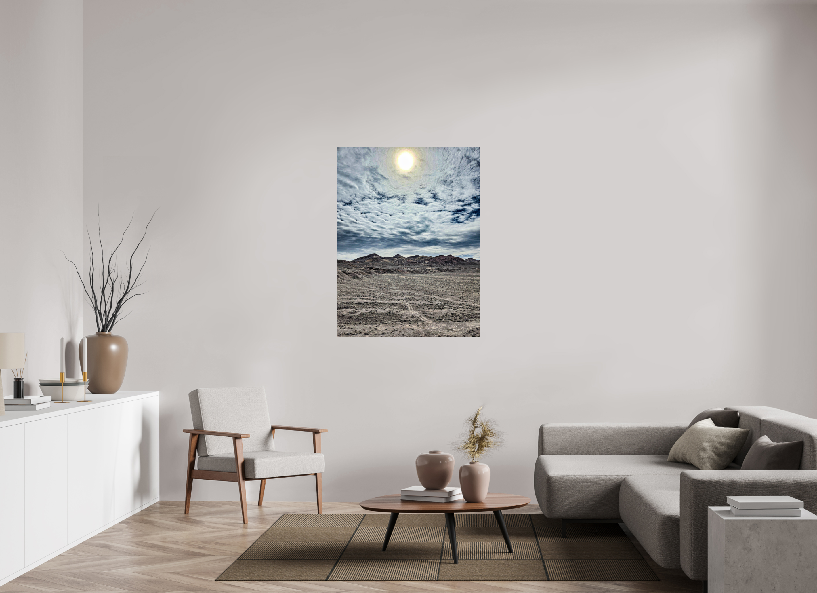 36 x 48″, Acrylic Glass Photo Print Painted Clouds