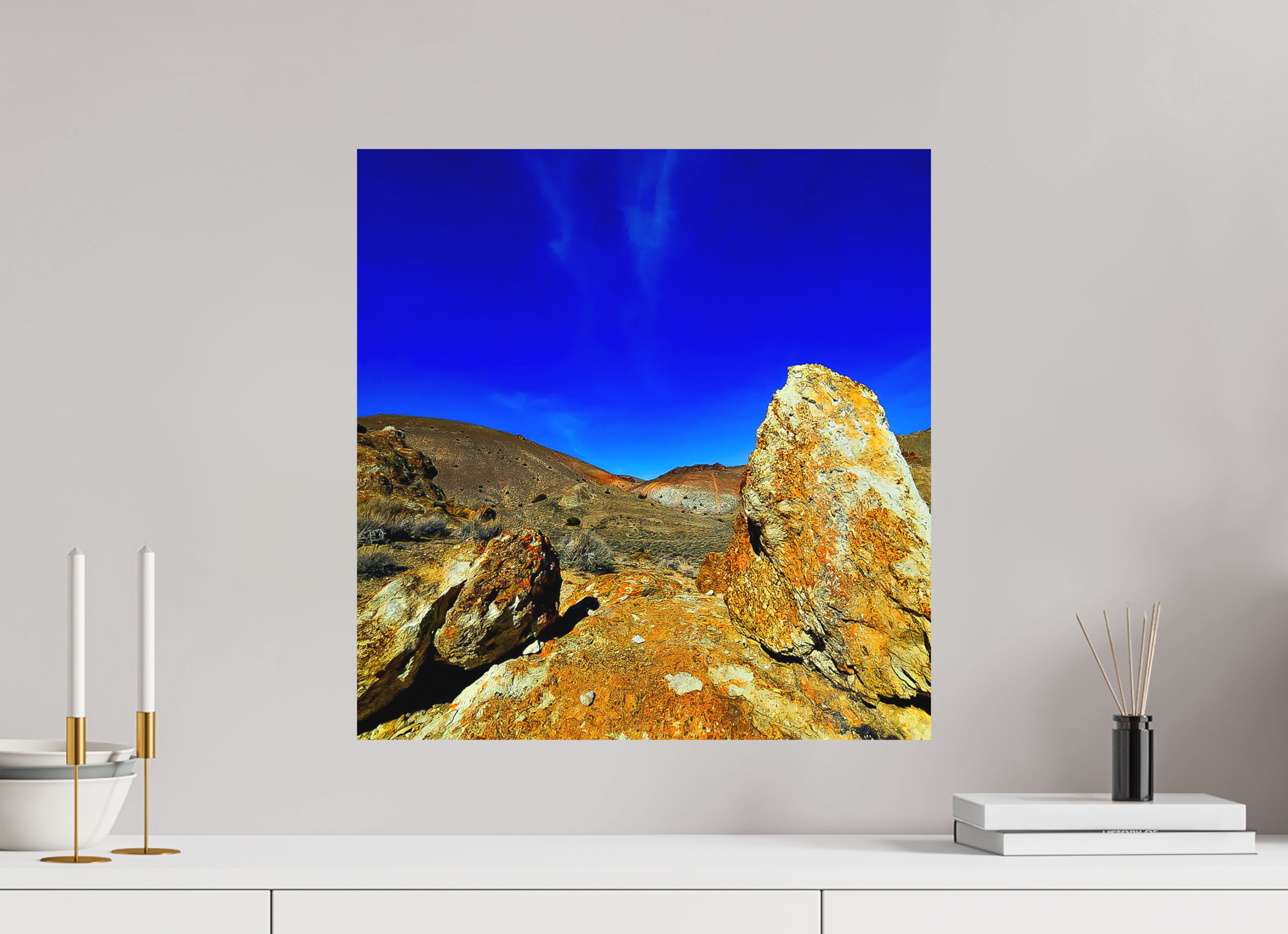 20 x 20.6″, Matte Fuji Crystal DP Photo Print Burnt Orange Rock