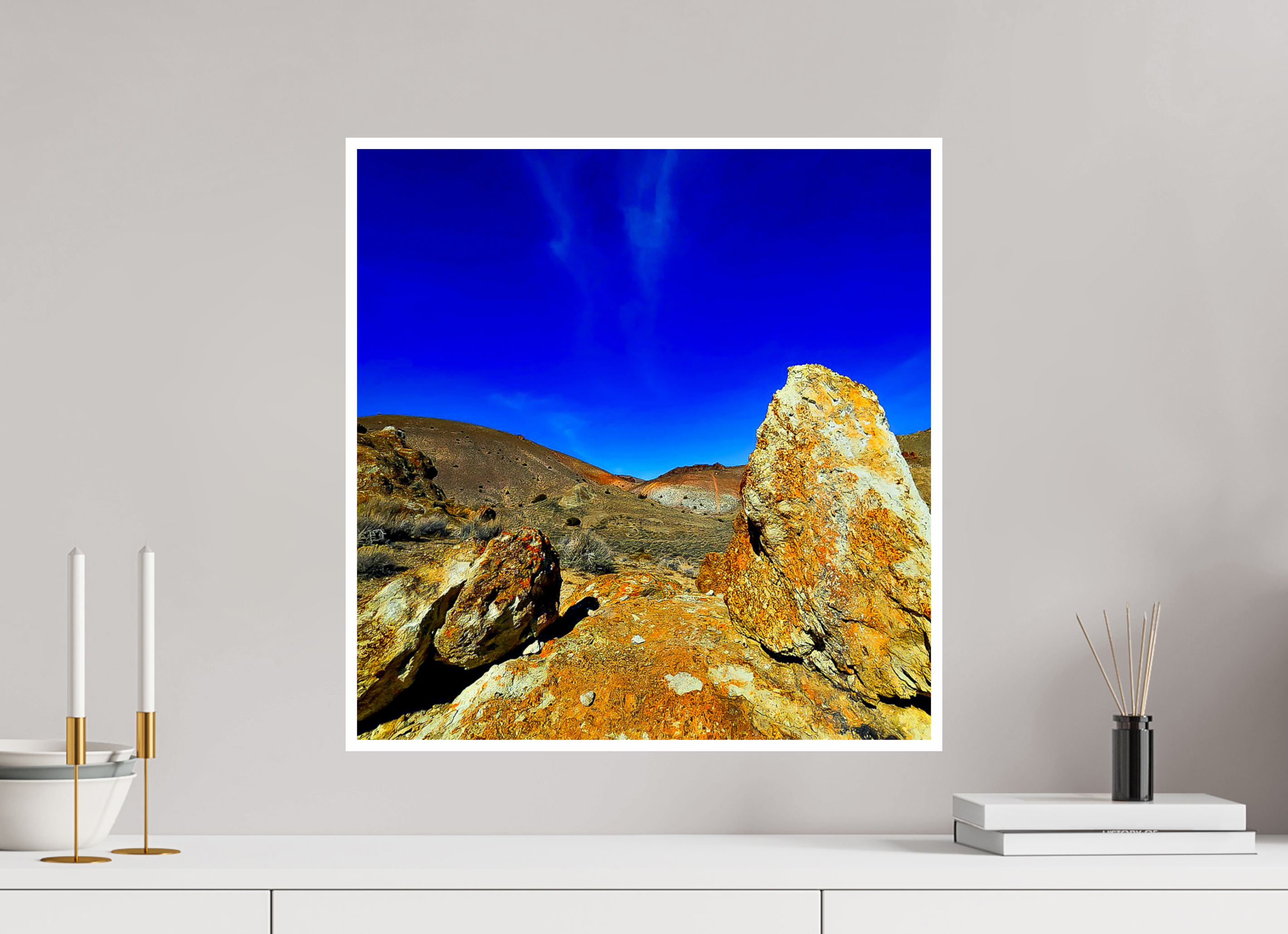 20 x 20.6″, 1A Photo Print On Fuji Crystal DP II Burnt Orange Rock