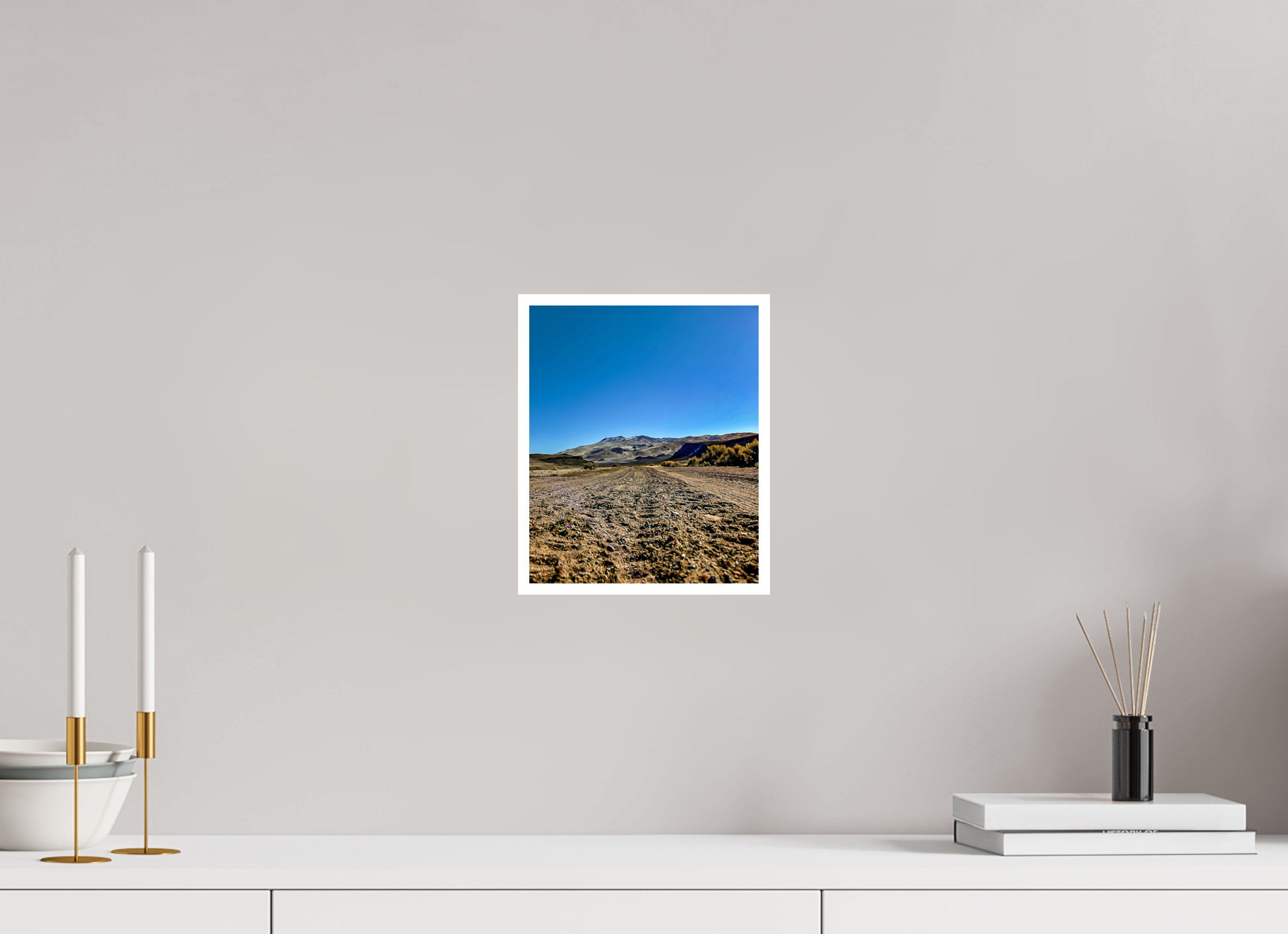 8 x 9.7″, 1A Photo Print On Fuji Crystal DP II Dirt Road Hills