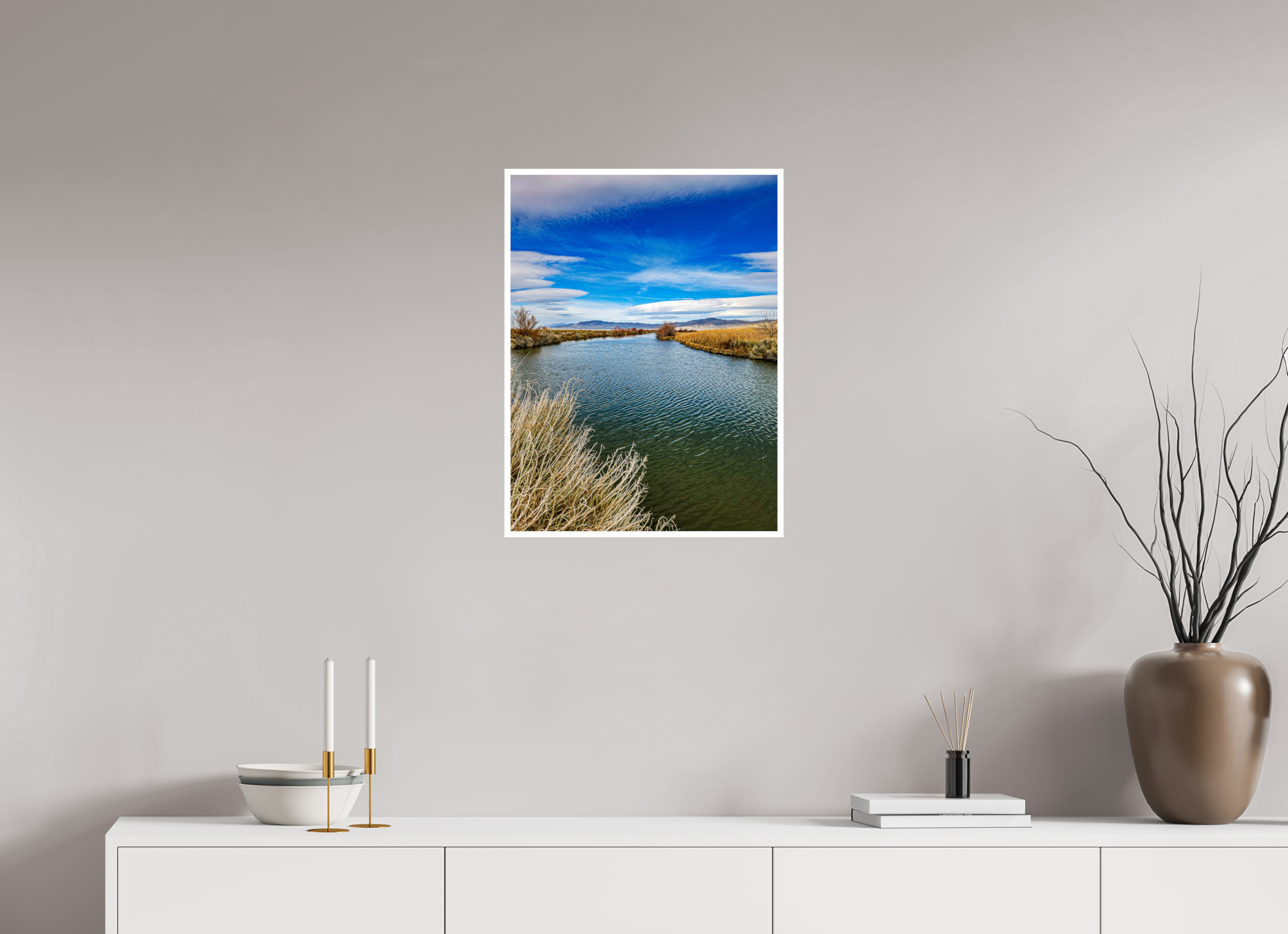 18 x 24″, 1A Photo Print Under Acrylic Glass Humboldt Calm Creek