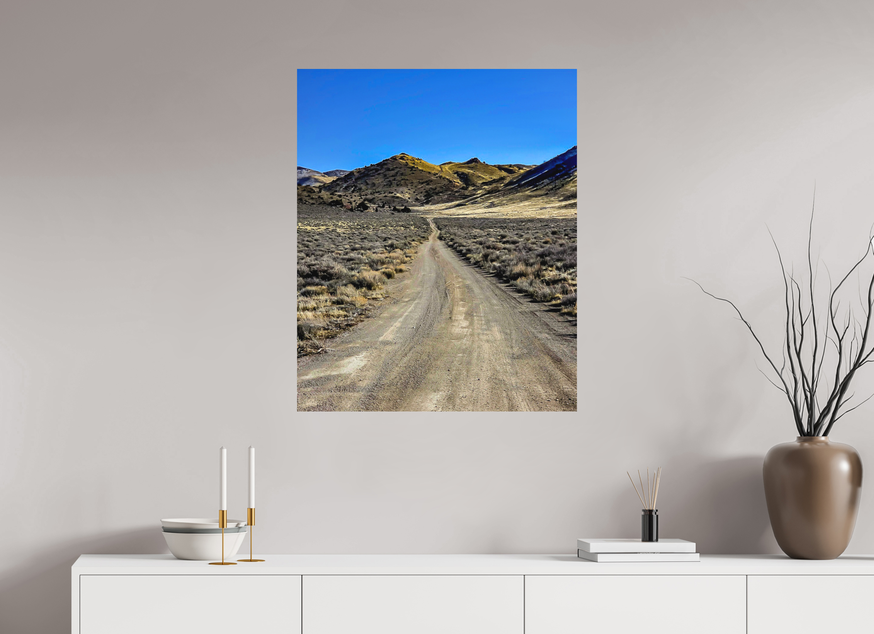 28 x 34.3″, Matte Fuji Crystal DP Photo Print Smooth Sky Road