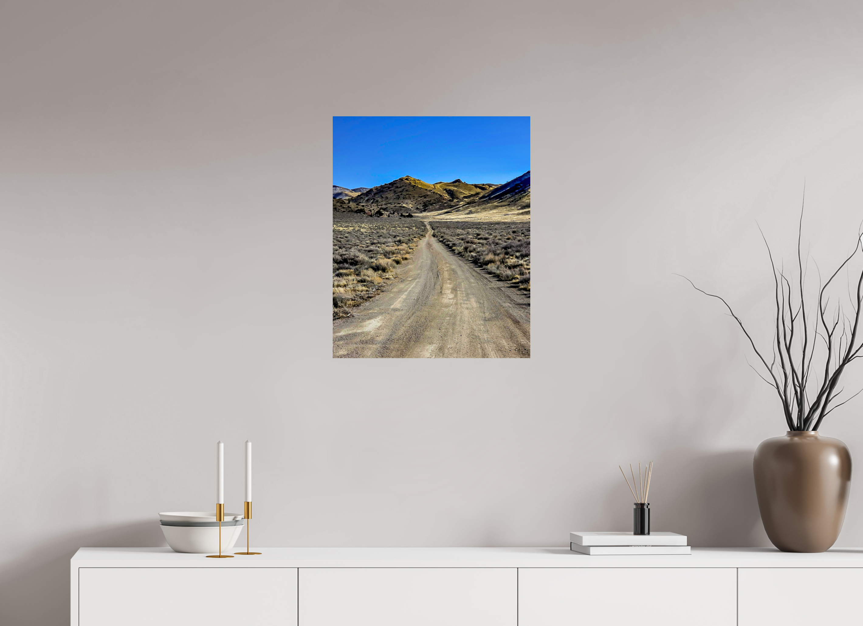 20 x 24.5″, Fuji Crystal DP Photo Print Smooth Sky Road